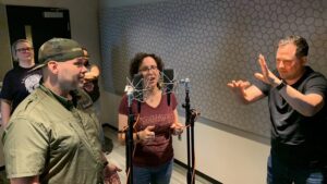 Mike Vaughn directing a loop group